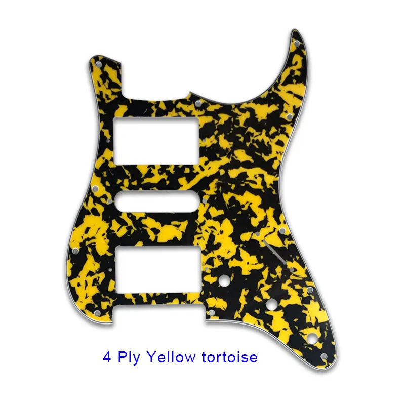 Pleroo гитарные части-для США 72' 11 монтажное винтовое отверстие Стандартный St Hsh PAF хамбакер Страт гитара накладка много цветов - Цвет: Yellow tortoise