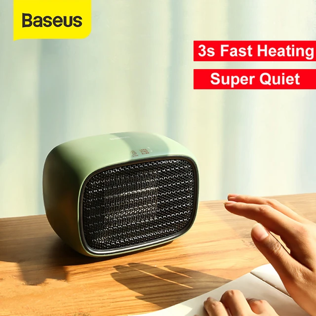 Baseus Electric Heater For Home Fan Mini Desktop Warmer Portable Ptc  Ceramic Fast Heat Handy Warmer Heater Fan Super Quiet - Electric Heaters -  AliExpress