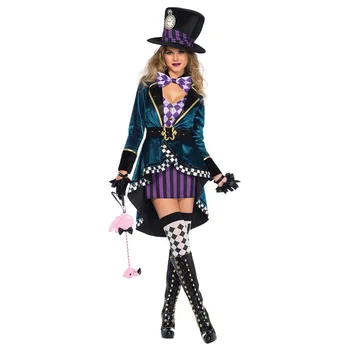 

Halloween Alice Cosplay Queen Uniform Role-playing Party Masquerade Stage Performance Set