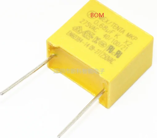10pcs 0.68uF capacitor X2 275VAC Pitch 22mm Polypropylene film 684K | Электронные компоненты и принадлежности