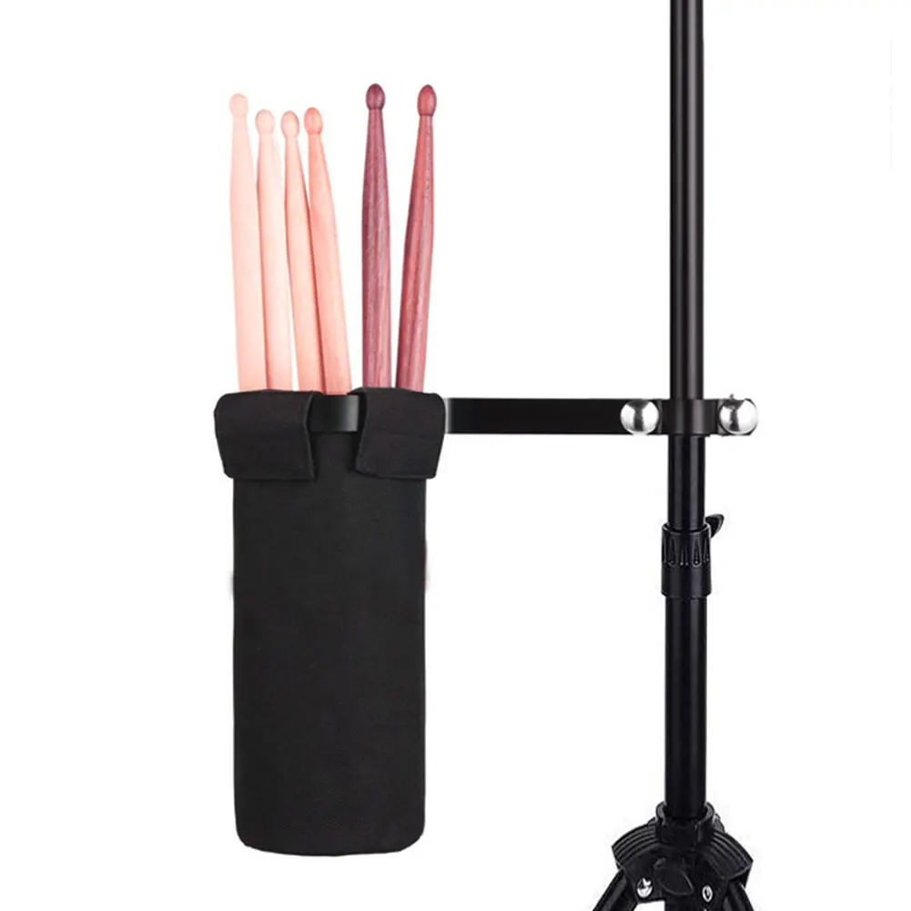 

Oxford Cloth Black Universal Large Capacity Easy Install Cylindrical Holder Clamp Mount Portable Storage Practical Drumstick Bag