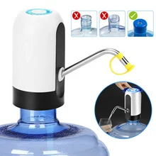  Electric Bottled Pump LED Touch Electric Bottled Water Pump Stainless Steel USB Rechargeable Dispenser Drinkware Switch Tools 