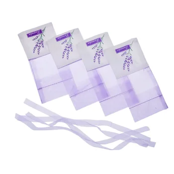 

10pcs Floral Printing Lavender Bags Empty Fragrance Pouch Sachets Bag for Relaxing Sleeping Light Purple
