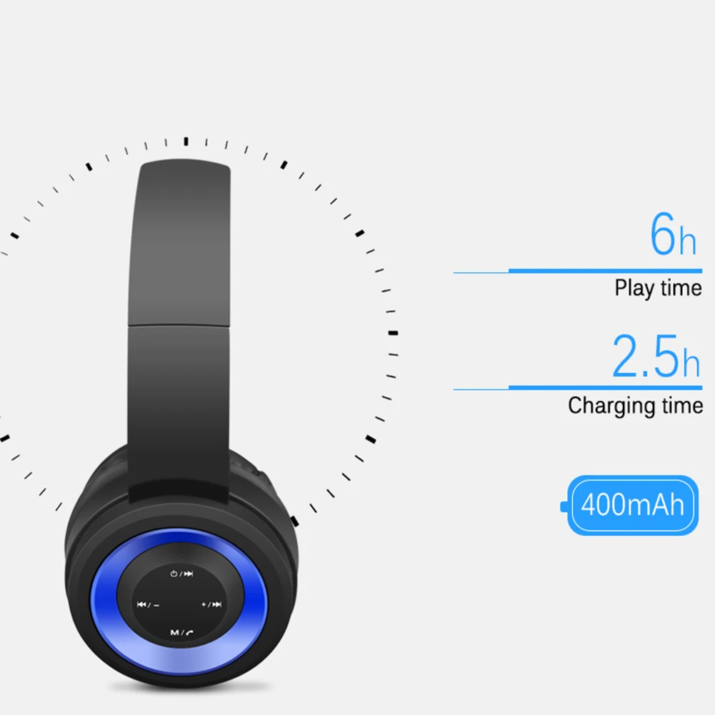 Bluetooth наушники Складная Беспроводная гарнитура головная повязка громкой связи спортивные музыкальные наушники для FM PC мобильного телефона MP3