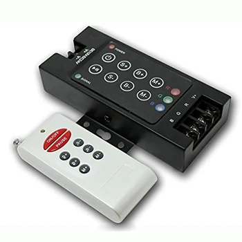 

10pcs/lot iron shell 10A DC12V-24V 8 key 360w 720W wireless RF remote led controler for led light strip