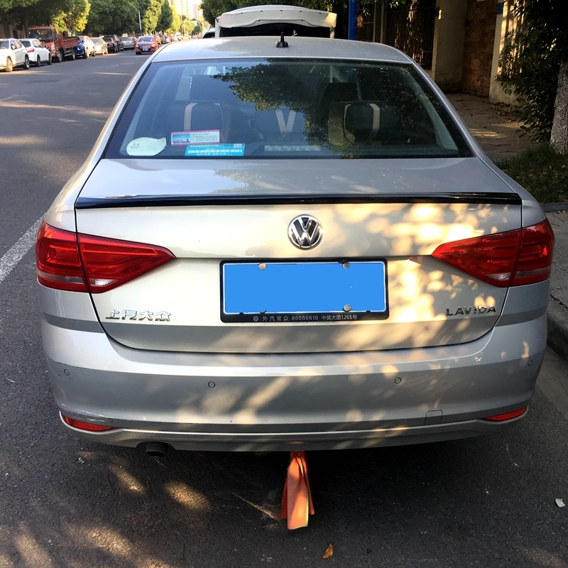 

For Volkswagen Lavida 2015 2016 2017 2018 ABS Plastic Primer Color Exterior Rear Spoiler Tail Trunk Boot Wing Decoration