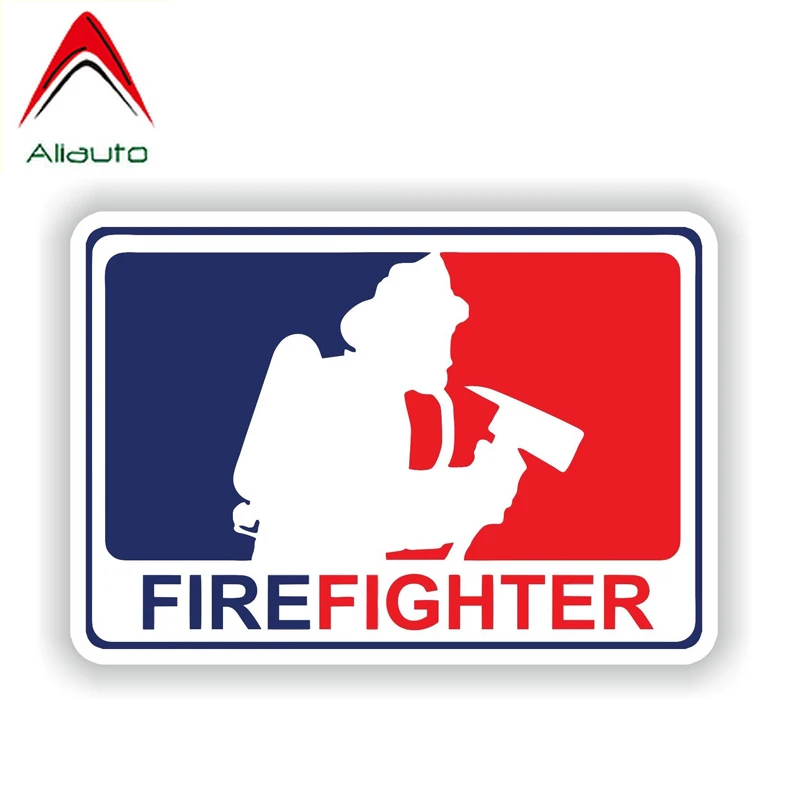 Aliauto Personality Car Sticker Major League Firefighter Decorative PVC Decal Cover Scratches for Jdm Hyundai Gti Bmw 13cm*9cm | Автомобили