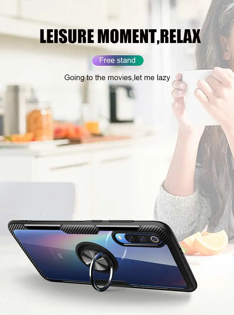 Противоударный Magentic чехол для телефона для Redmi Note 7 Note 7 8 5 k20 pro Чехол Кронштейн кольцо чехол для Xiaomi 8 Lite 9 se силиконовый мягкий чехол