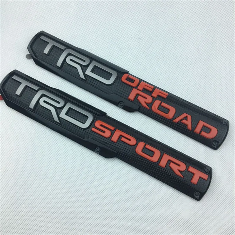 [Хит] Автомобильный Стайлинг 30,5*5,5 см ABS пластик TRD Спорт TRD внедорожная эмблема задний багажник значок боковые логотипы автомобиля наклейки на кузов