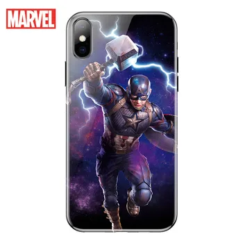 

Marvel certified Captain America Mobile Phone Case Glossy TPU protective soft case for iPhone XR