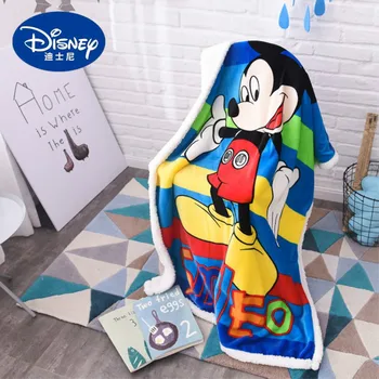 

Disney new Minnie Mickey Mouse flannel lambskin children blanket thick cartoon blankets fleece blankets throw baby Thick blanket