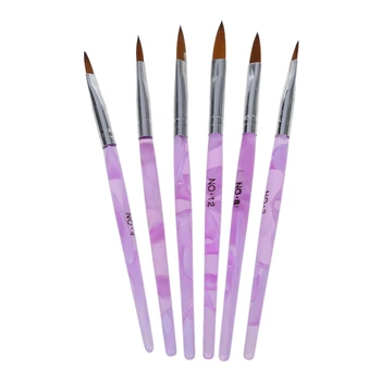 

Professional Lots 6 PCS Acrylic Nail Art Pen Brush Painting Dotting Tool Fashion