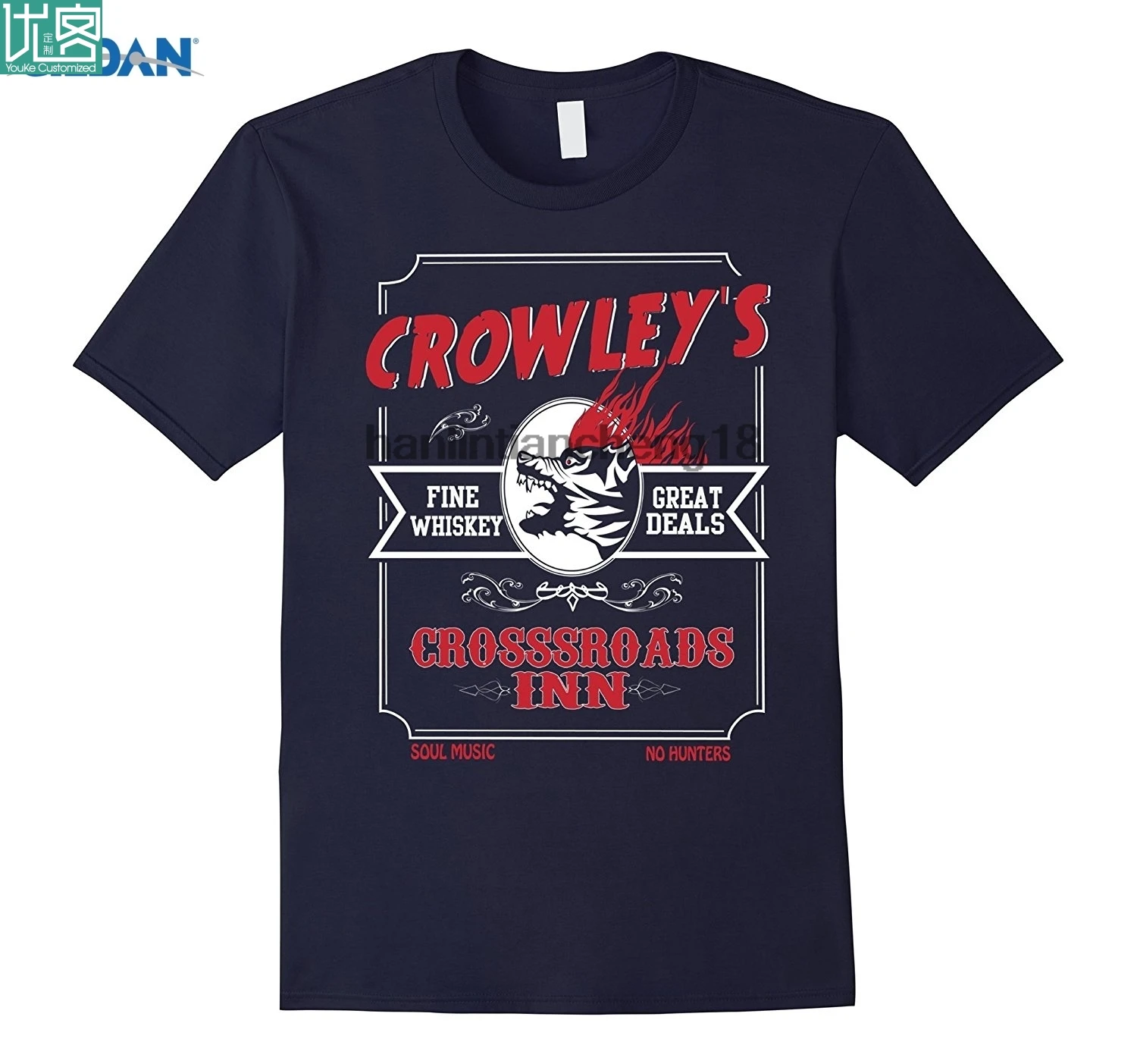 2019 Crowleys Crossroads Inn футболка рубашка из сериала Сверхъестественное |