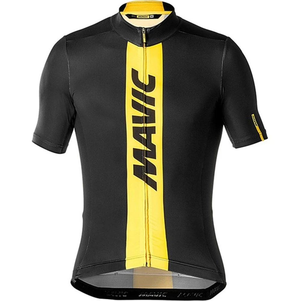 only jersey Велокофты Pro Team Mavic Ropa Ciclismo Hombre, летние майки с коротким рукавом, одежда для велоспорта, Триатлон, нагрудник, шорты, костюм - Цвет: only jersey