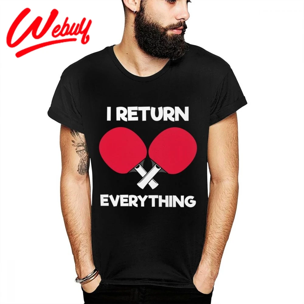 

Novelty Design Table Tennis Love T Shirt Paddle Ping Pong Gift 100% Soft Cotton T-Shirt
