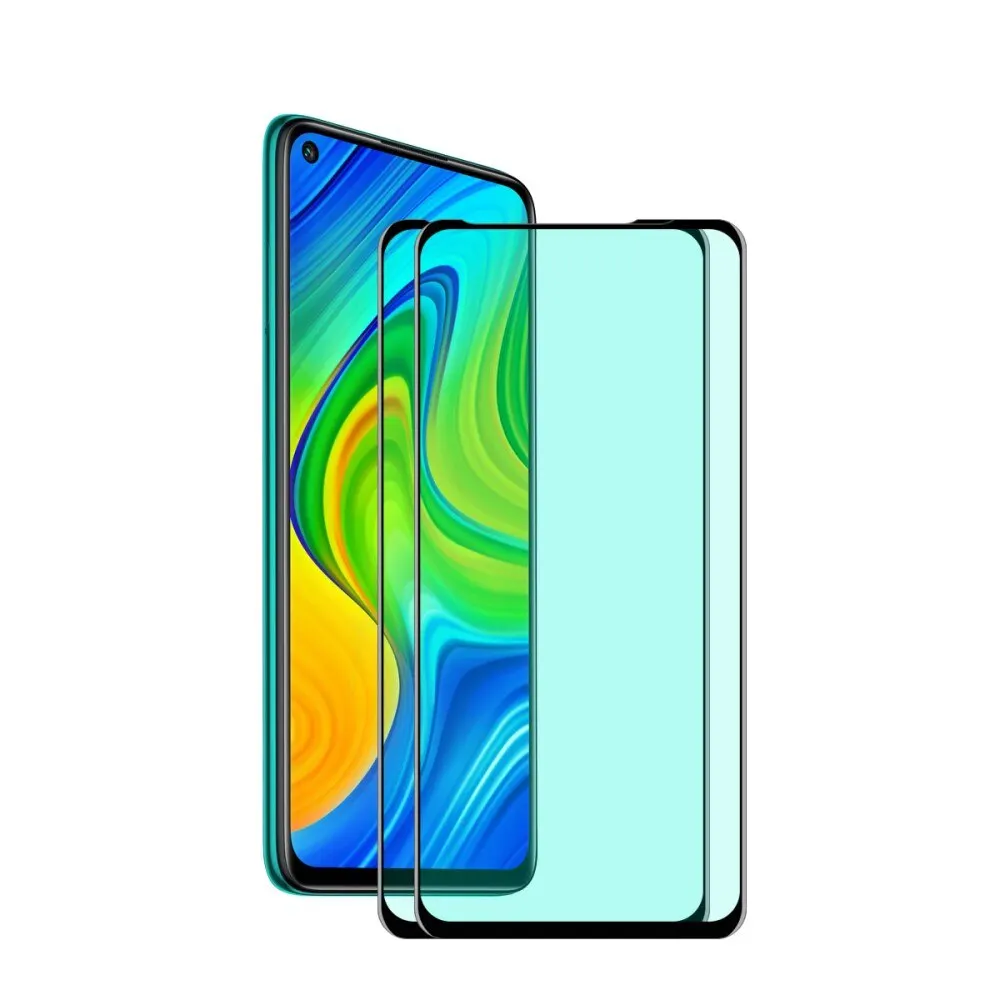 ENKAY Защитное стекло/плёнка (переднее) 9H 6D 0.26мм для Xiaomi Redmi 10X 4G/Note 9 [2шт.] | Мобильные