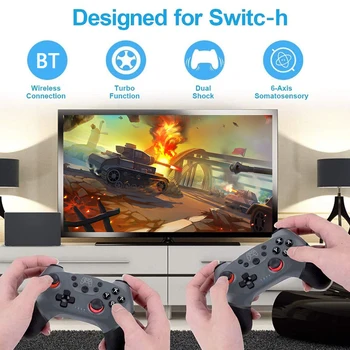 

Wireless-Bluetooth Gamepad Game joystick Controller somatosensory wireless handle with vibration for Switch/Switch Pro 6-axis