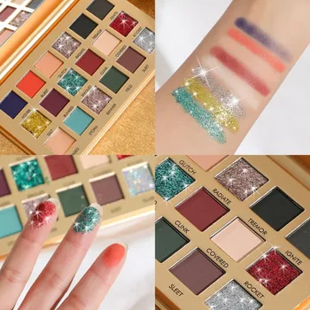 

Wholesale Waterproof 18-color Eye Shadow Palette Long-lasting Eyeshadow Powder