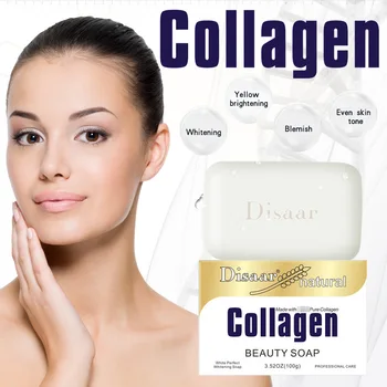 

Collagen Handmade Soap 100g Face Cleanser Nourishing Whitening Anti-wrinkle Anti-agin Deep Cleaning Skin Care
