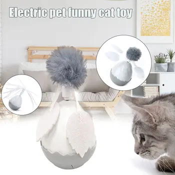 

Newest Pet Toys Dog Cat Puzzle Toys Electric Tumbler Rotation Ball ABS Material 2 Detachable Heads Rotation Ball