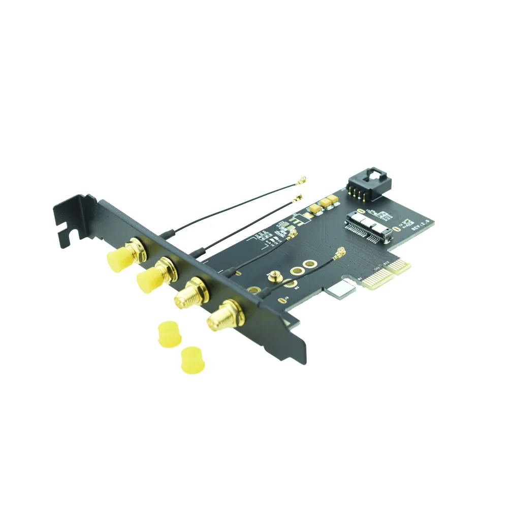Cartão sem Fio para Pcie 1x Adaptador para Desktop pc Hackintosh Bcm4360 para Macos Airdrop Handoff Continuidade Bcm94360cd Bcm94331cd Cartões para acréscimos - Imagem 5