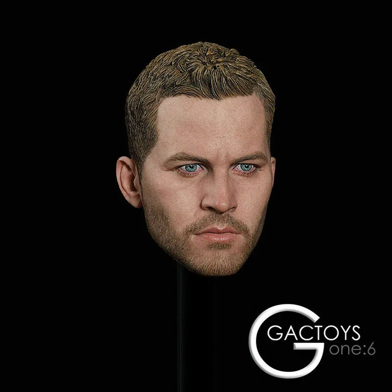 GACTOYS-Paul Walker Cabeça Esculpir Soldado Masculino, Carving