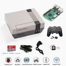 Retroflag nespi + raspberry pi 3b console de jogos de vídeo hdmi-jogos de tv compatíveis pré-instalar jogos e sistema multilíngue