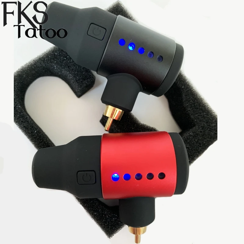 1pc Wireless Tattoo Power Supply Mini Adjustable Power Bank RCA or DC Connector Tattoo Supplies For
