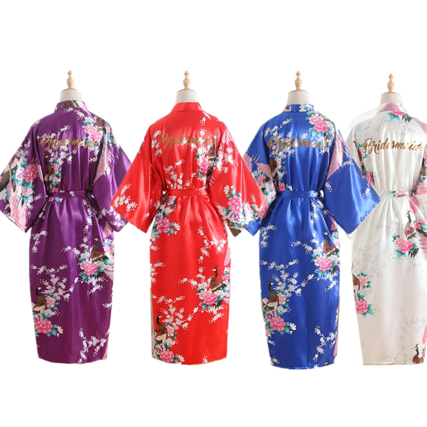 16 видов цветов японское кимоно для женщин Свадебная вечеринка подружка невесты