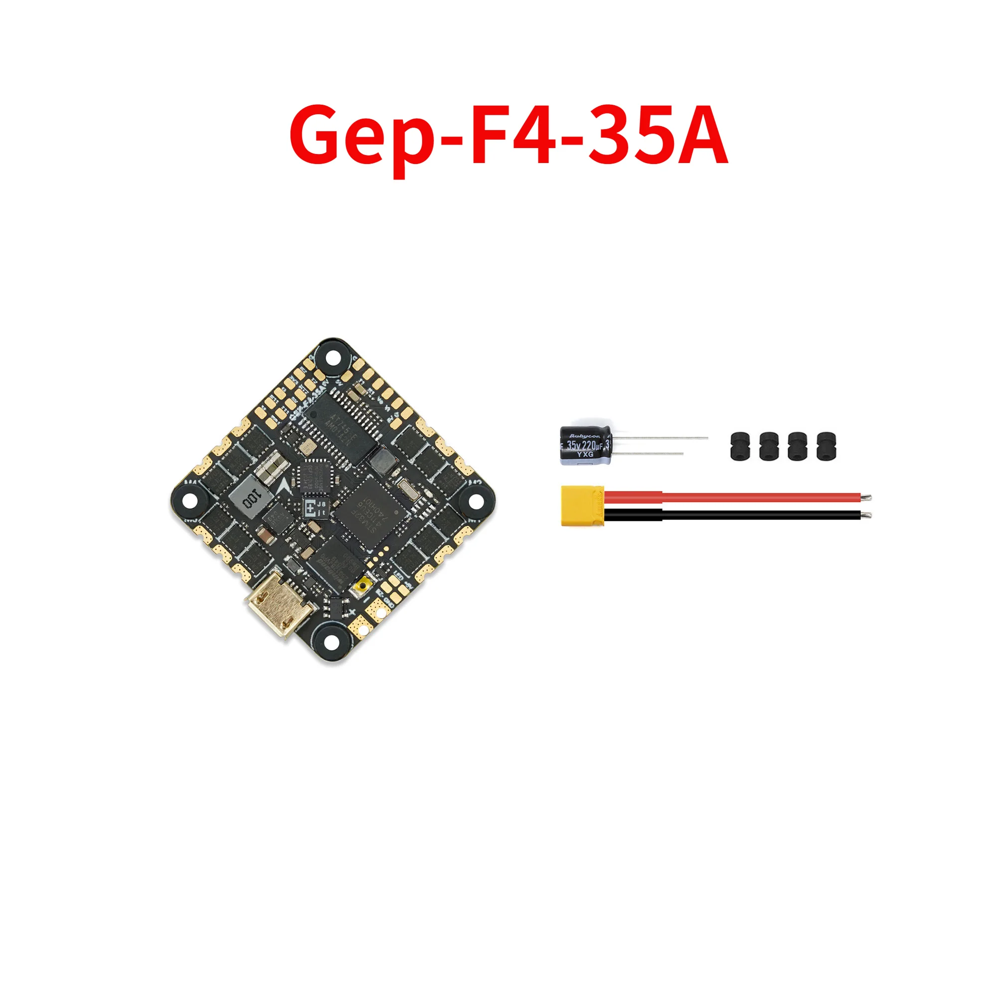 GEPRC GEP-F4-35A GEP-F411-35A AIO MPU6000 F411 Flight Controller BLHELIS 35A 4in1 ESC 2-6S 26.5X26.5mm for FPV Racing Drones