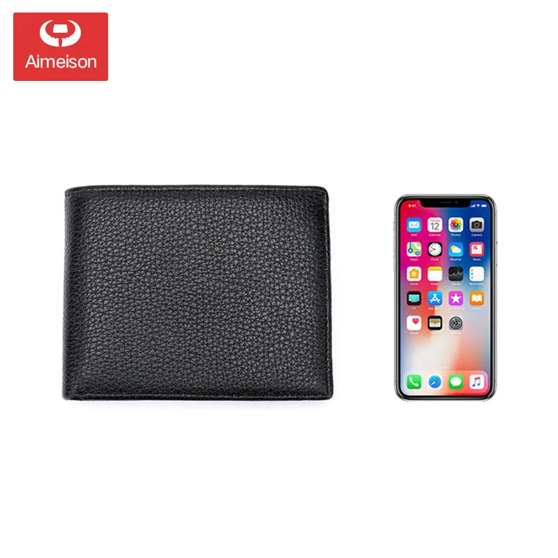 Cow Leather Men Short Wallet Casual Genuine Leather Male Wallet Purse Standard Card Holders Wallets For Men Coin Bag ASBD002