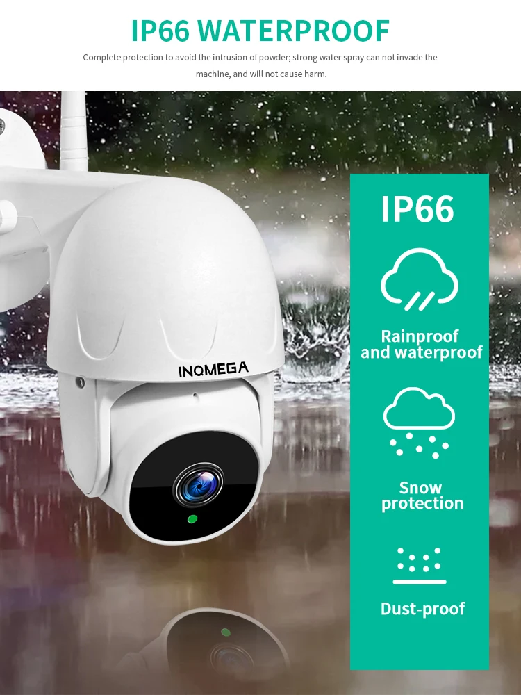 INQMEGA Wifi TUYA CAMERA ip camera 5g Smart Cloud 1080P PTZ IP Camera Outdoor Auto Tracking Google Home Alexa Video Surveillance