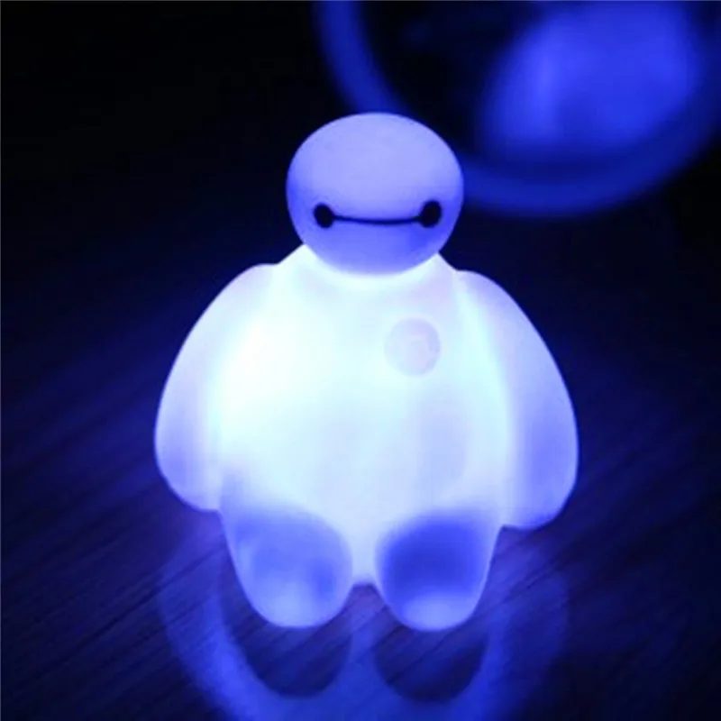 

Creative LED Night Light RGB led color change nightlight children's Cartoon Baymax light sensor night led light children lamp