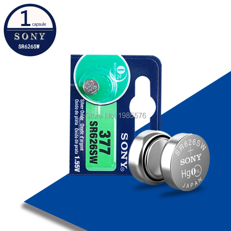 1 шт. для SONY 1,55 в AG4 377A 377 LR626 SR626SW SR66 LR66 Кнопочная батарея монетного типа для часов Часы батареи сделано в Японии