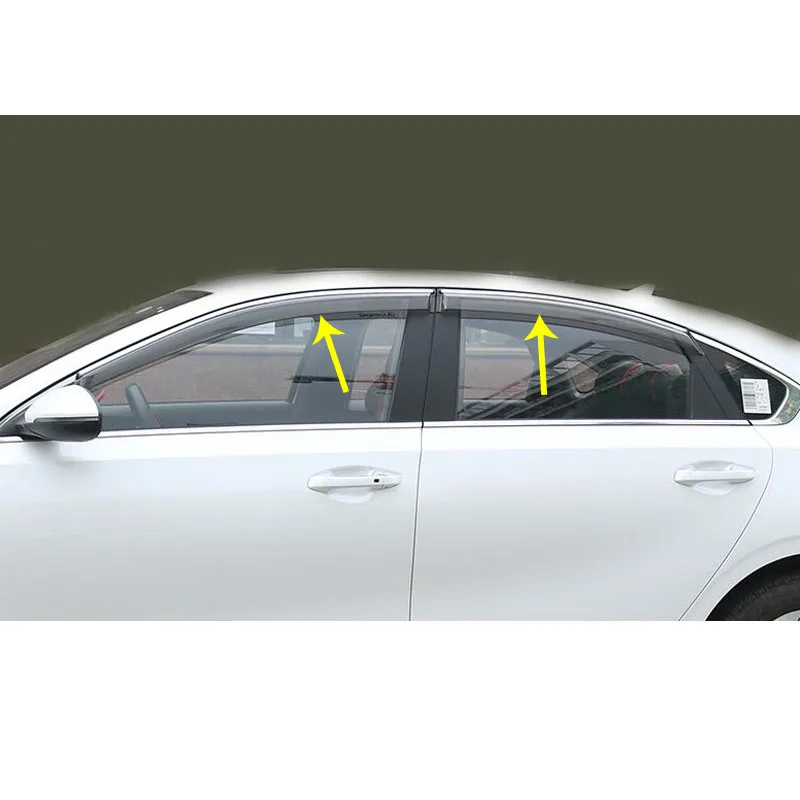 Для Kia K3 Forte Cerato, автомобильный Стильный чехол, пластиковая оконная лампа, стекло, ветровой козырек, дождь/Защита от солнца, вентиляционное отверстие