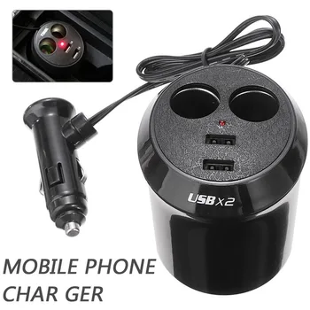 

Dual USB Car Charger USB Port 2 Way Socket Splitter Charger Power Adapter Mobile Phone Chargers For iPhone iPad Android