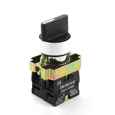 

Key Rotary 3 Positions Start Locking Pushbutton Switch 600V 10A 2NO