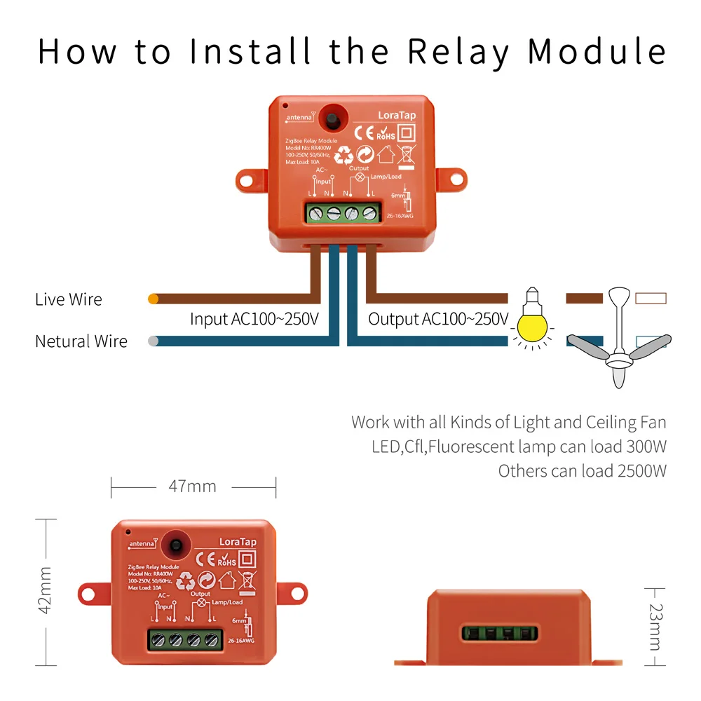 zigbee module tuya smart relay on