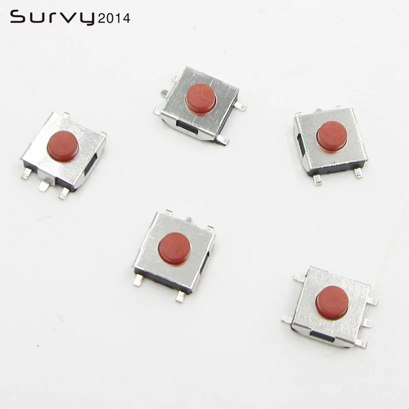 100 шт. 3*6*3 1 мм SMD 5 контактов защелкивающаяся микрокнопка тактильный тактовый