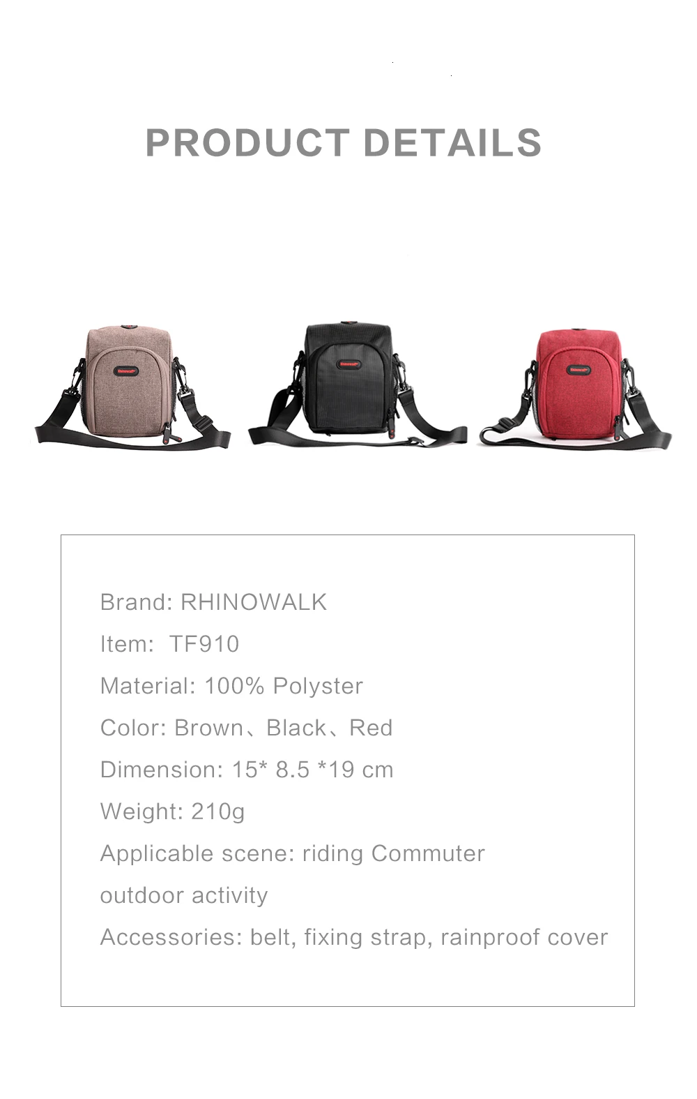 Rhinowalk 2019 Multi-Functional New BIke handlebar Bag (8)