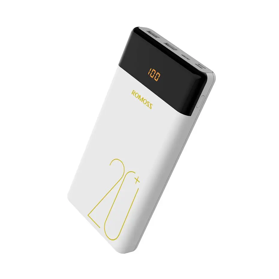 20000 мАч ROMOSS LT20 Pro power Bank портативный внешний аккумулятор с QC Двусторонняя Быстрая зарядка портативное зарядное устройство для телефонов планшетов