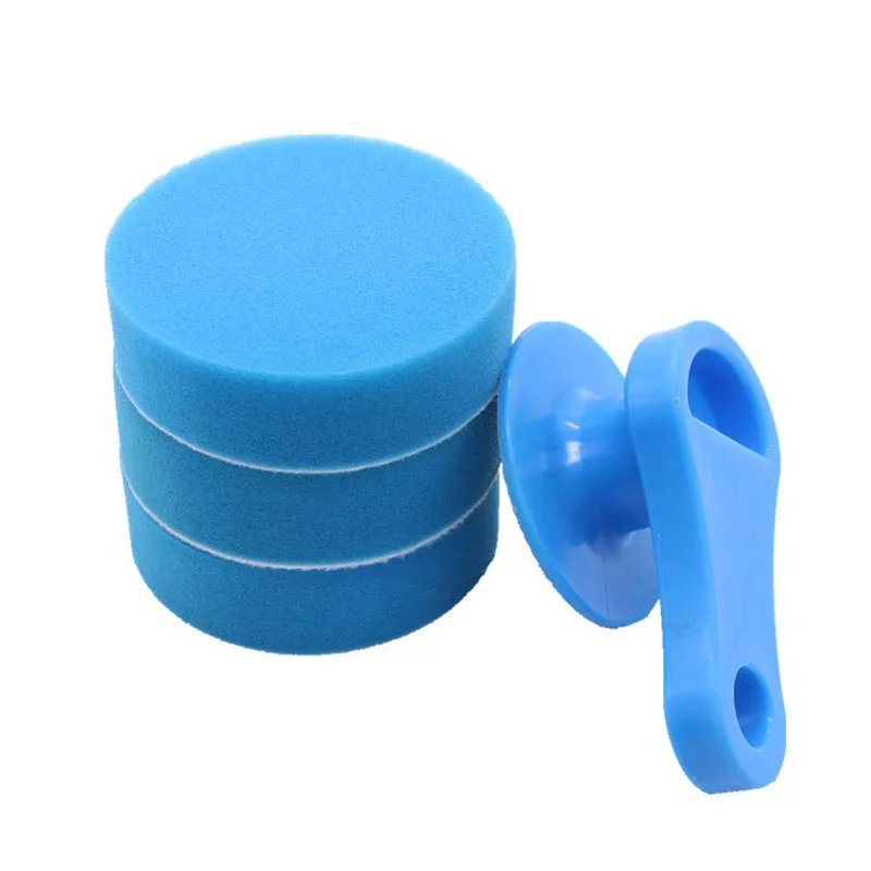 

Car Beauty Tools Manual Polishing Waxing Sponge Manual Waxing Handle Car Cleaning Sponge Handle + 3 Waxed Cotton
