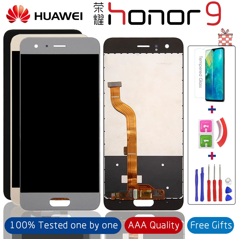 

For Huawei Honor 9 STF-L09 STF-AL10 STF-AL00 LCD Display Touch Screen Digitizer Assembly Honor9 LCD Display Replacement +Gifts