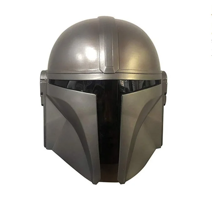 

Yacn The Mandalorian Helmet Star War Bobofet Helmet Latex Adult Silver White