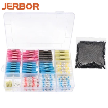 

50/145/800pcs Heat Shrink Butt Connector Insulated Wire Crimp Terminal Splices Waterproof Solder Seal Wire Connector Heat Shrink