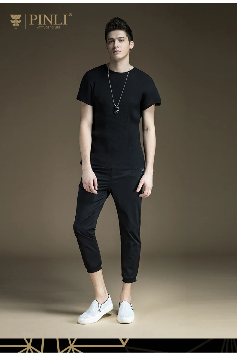 Free shipping men's male New Summer clothing Slim knitted casual ankle-length pants trousers B172217176