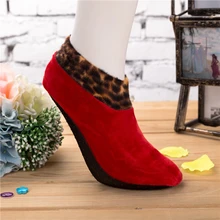 1 пара теплых женских носков унисекс плотные носки зимние мужские Нескользящие эластичные носки домашние модные носки-Тапочки