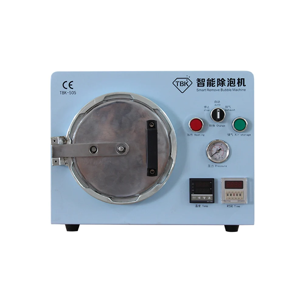 

Multi-Functions Bubble Remove Machine Autoclave Built-in Air Compressor OCA Defoamer For Phone LCD Screen Refurbish TBK-505