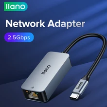 LLANO – carte réseau externe filaire USB C 2500 ghz, 2.5 Mbps, convertisseur de Type C vers RJ45, adaptateur Ethernet Lan Hub pour MacBook 