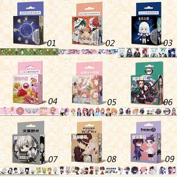 

1 Pcs Japanese Anime Demon Slayer Washi Tape DIY Cartoon Adhesive Tape Scrapbooking Label Stickers Masking Tape